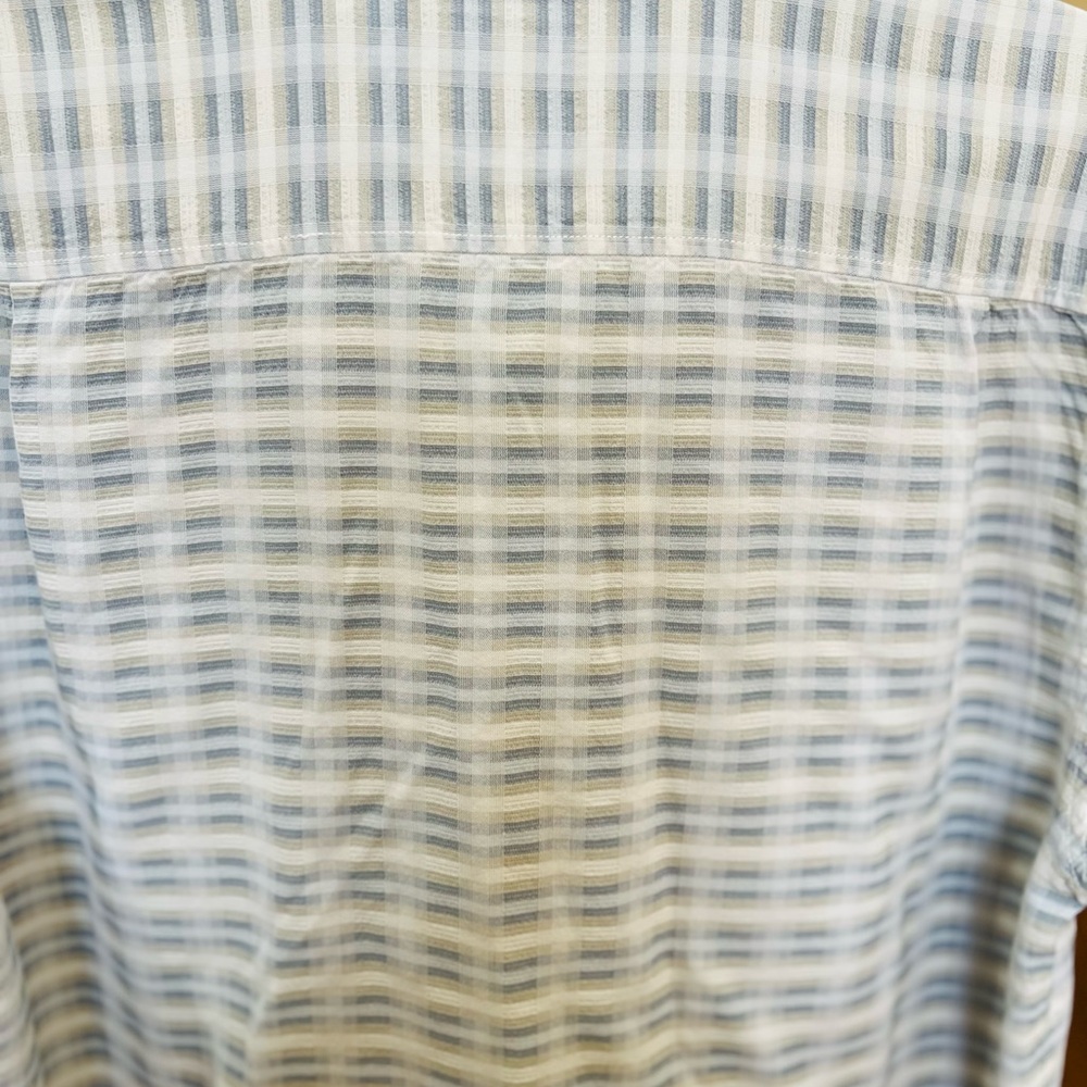 Tommy Bahama Black and White Grid Shirt - Picture 7 of 7